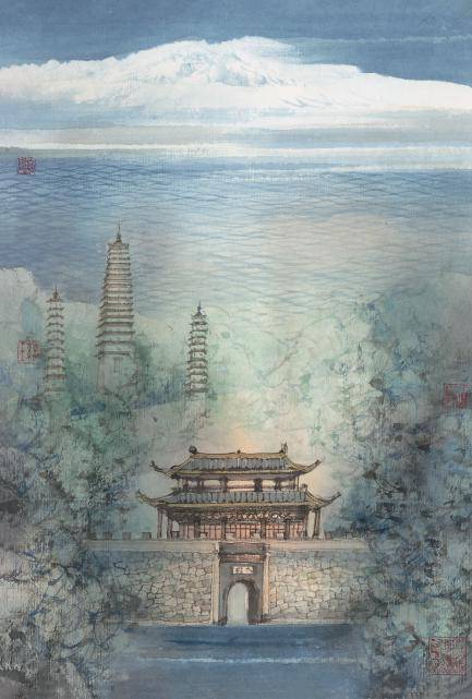 大理三塔寺武当山崆峒山《汪家芳画徐霞客游记》新书首发《汪家芳画