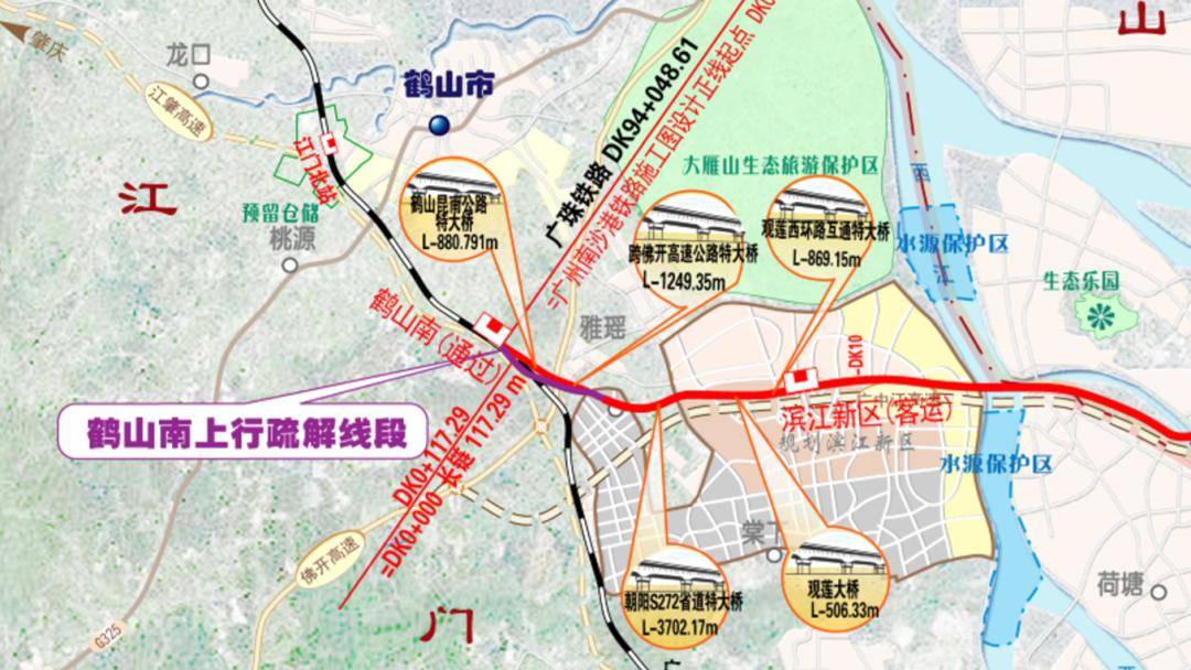 广珠铁路鹤山南站来了多条路段全面开工鹤山有戏