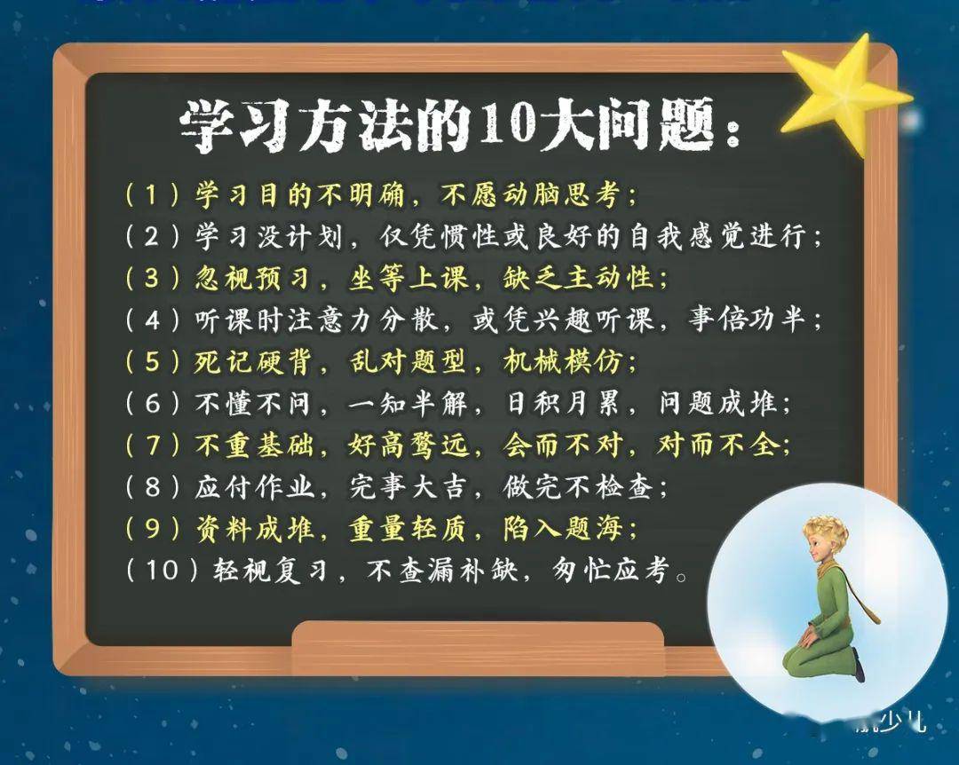 咱们先来看清中小学生普遍存在的10大学习方法问题