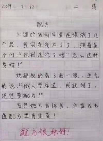 小学生写作文,气坏全家,笑坏老师!太有才了!