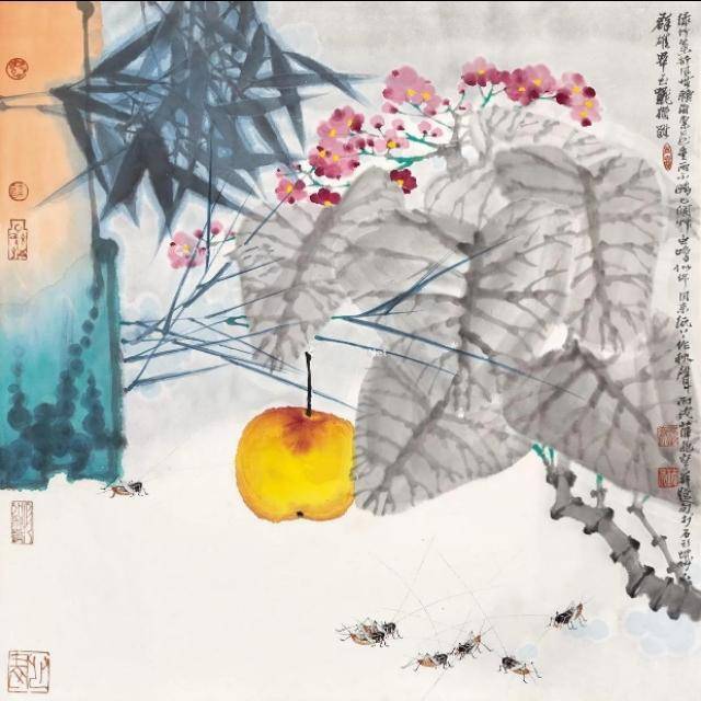 好别致的小鸟,好别致的花鸟画!_薛亮