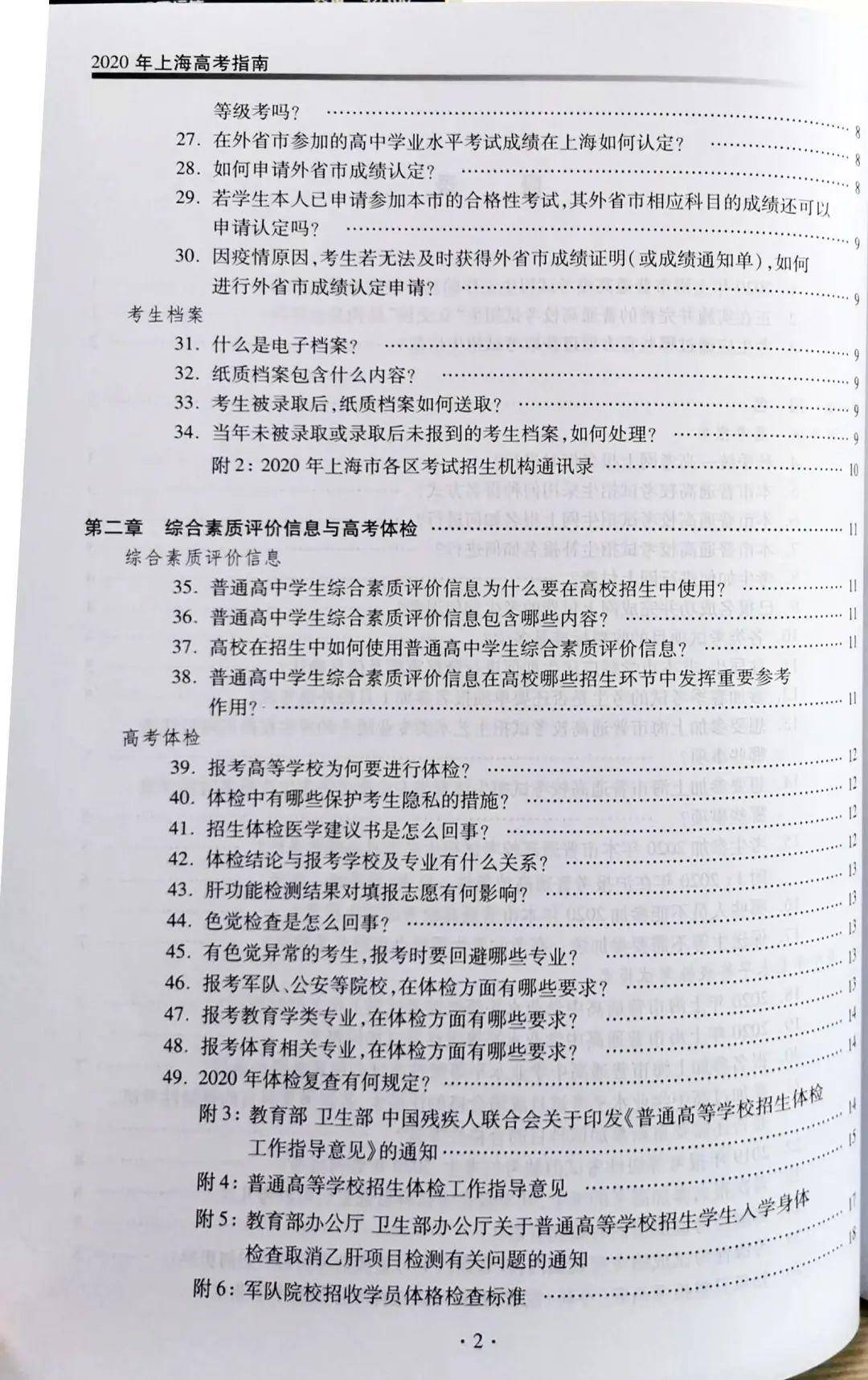 指南■【重要】《2020年上海高考指南》可以买了!指南中要关注哪些关键信息?