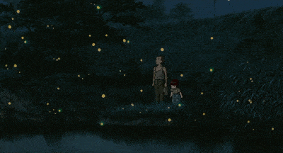 梦见孤独的夏天里萤火虫与我作伴,梦见在夜晚的蚊帐里它让星星下了凡