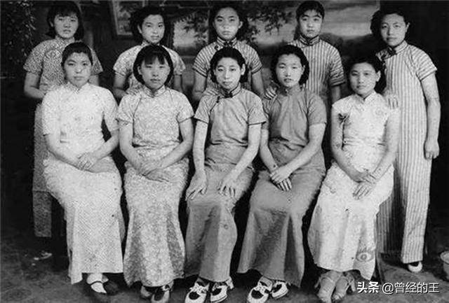 袁世凯部分家族成员合影五女袁季祯和十三女袁经祯共侍一夫