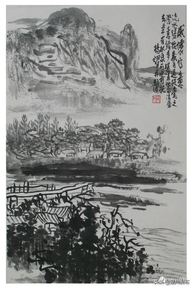 杨耀书画作品赏析_山水画