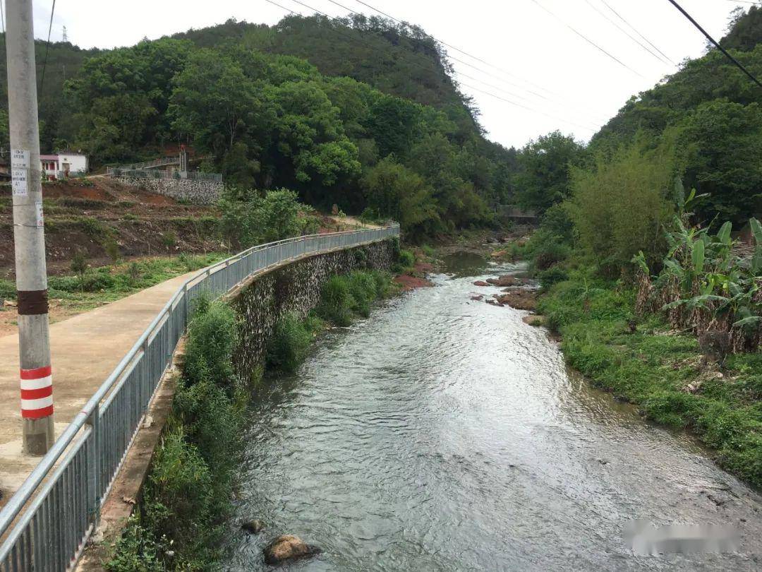 "小乡村"也有田园梦~武平处明忙筑河堤平田地修公路建廊桥.