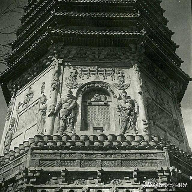 1941年老照片北京西便门外天宁寺塔