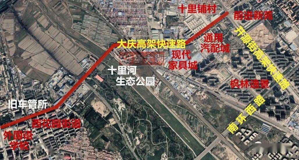 开源街大庆路口-全互通t型四层立交桥建设实拍_大同