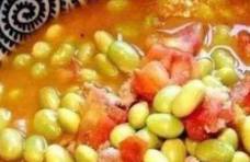 美食推荐：番茄烧毛豆、酱油炒杏鲍菇、酱排骨烧冬瓜