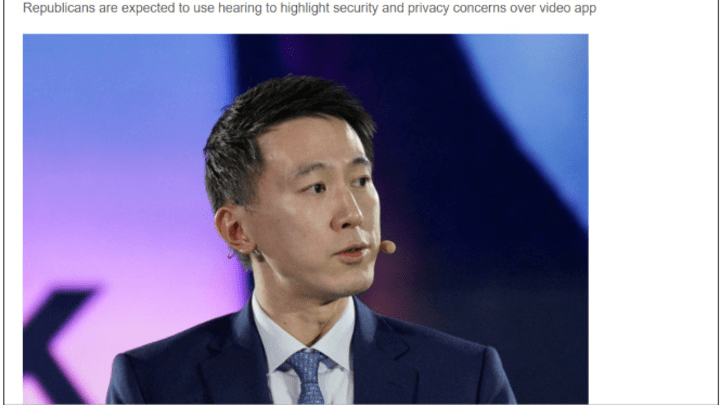 tiktok首席执行官将在美国国会发言,你看好吗?