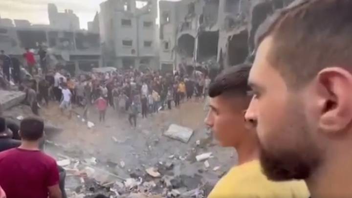 以色列战机空袭加沙难民营,至少50人死亡,是真的吗?