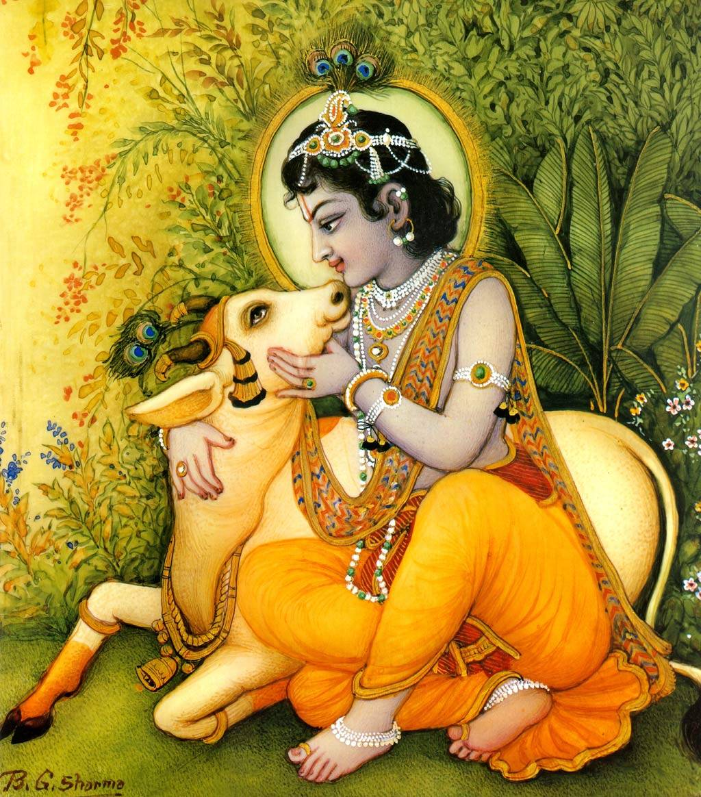 名画欣赏:印度著名画家夏尔马的画作