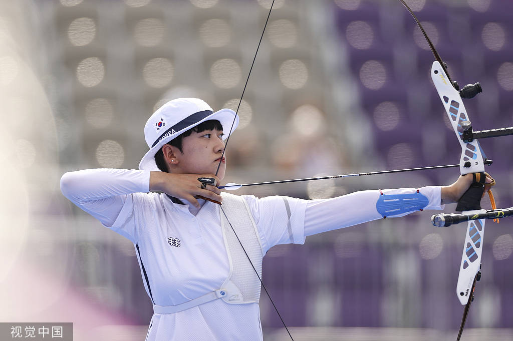 高清图:射箭女子个人赛 韩国选手安山获得金牌