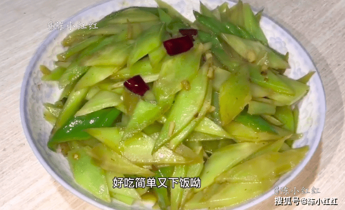 农家菜家常小炒"清炒莴笋",脆嫩爽口,好吃简单又下饭