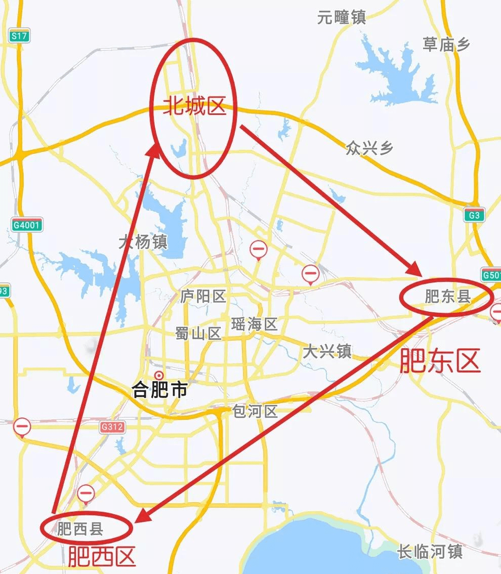 原创未来合肥7个区的建制比较现实,新增肥东,肥西,北城3个区