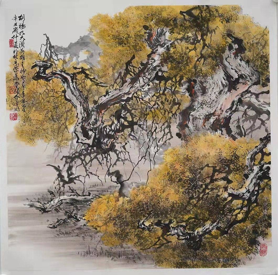 中国胡杨第一人张介宇的胡杨情怀_作品