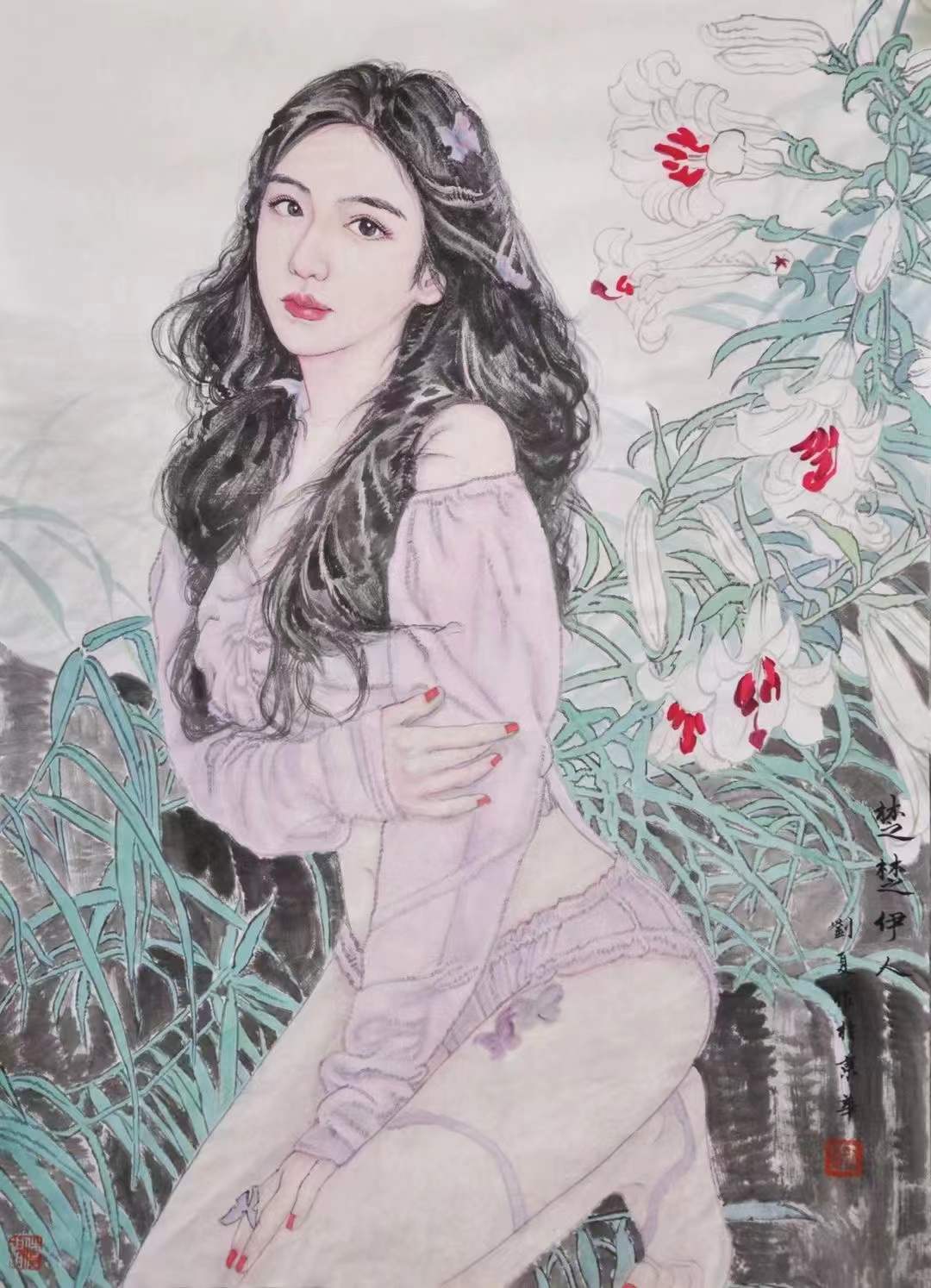 潜力股超写实美女画家 刘夏_文学_中国画_人物画