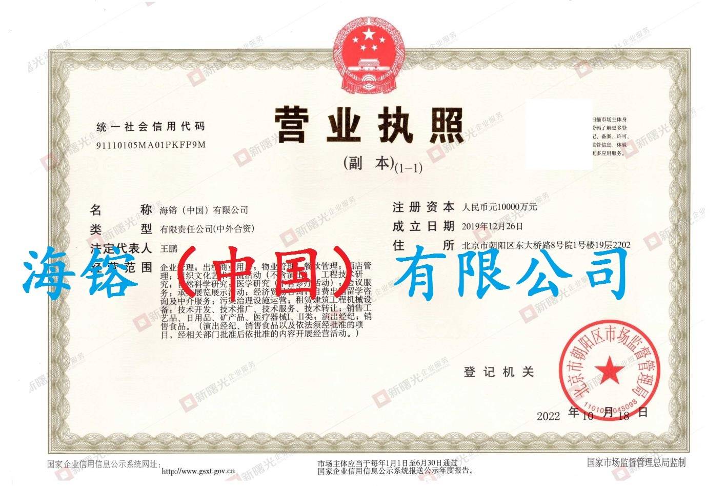注册公司名称可以用中国吗