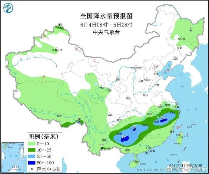 浙江|南方强降雨 不停歇 北方将迎今年来最大范围高温天