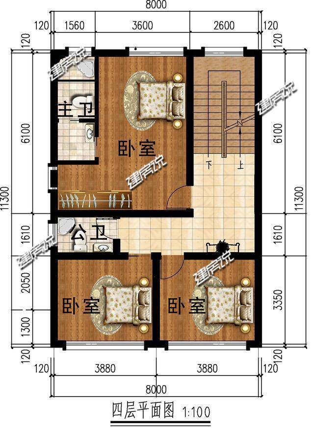 广东江门老板,建面宽8米,占地80平的别墅,看看他是怎么做到的