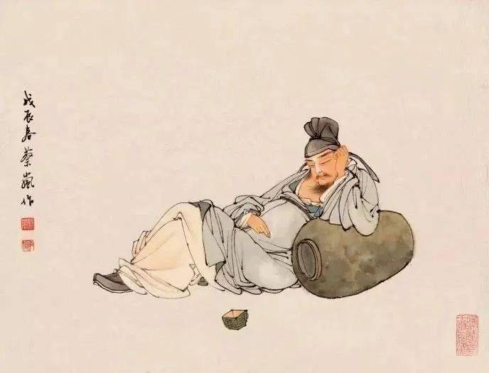 他笔下的高士图,飘逸潇洒!