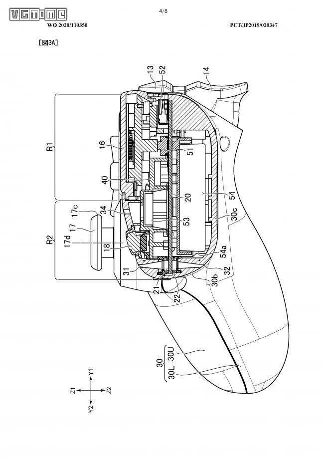 ps5手柄及开发机专利图公开 展示内部结构