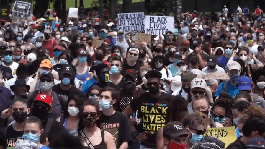 白宫|全美抗议迎新高潮：人数创新高，首都华盛顿爆最大规模抗议
