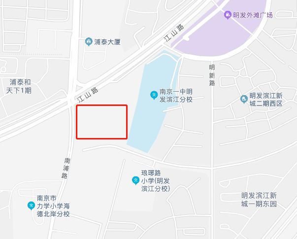 明发一中扩建 项目位于江北新区泰山街道江山路18号,占地19080.