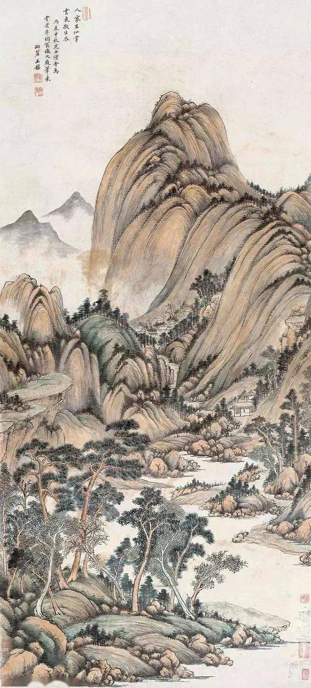 品画清初四王的山水画有什么独特的地方