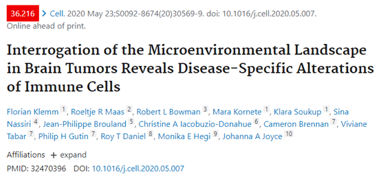 CNS期刊上的常客:肿瘤免疫微环境