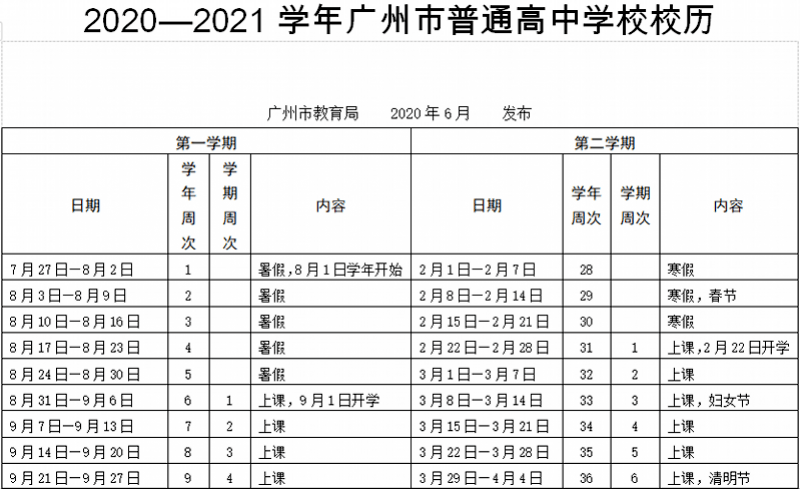 广州中小学明年寒暑假时间，定了！