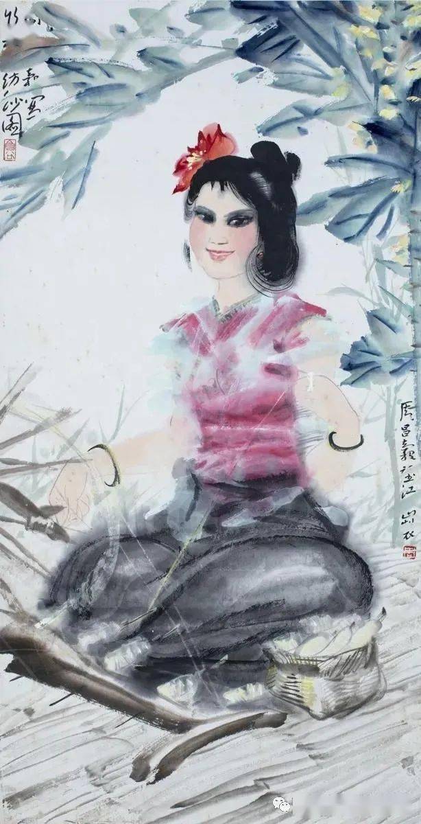 中国画家周昌谷花鸟画作品欣赏