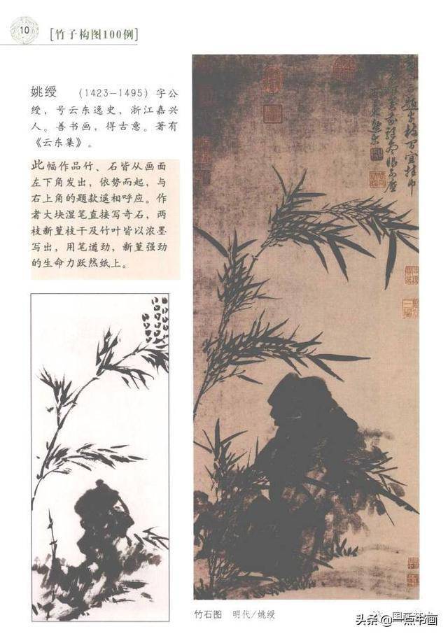 竹子国画经典构图解析（1）_搜狐网