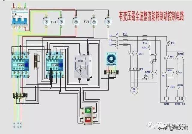 10,利用电流继电器控制的绕线式电动机启动电路.