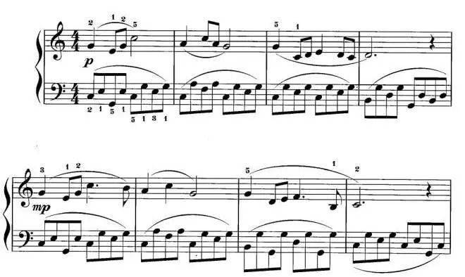 钢琴曲谱和调号_钢琴升降调号对照表(2)