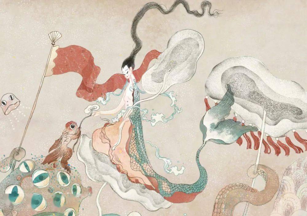 92年中国最美插画师,闭关一年画洛神,一笑倾城