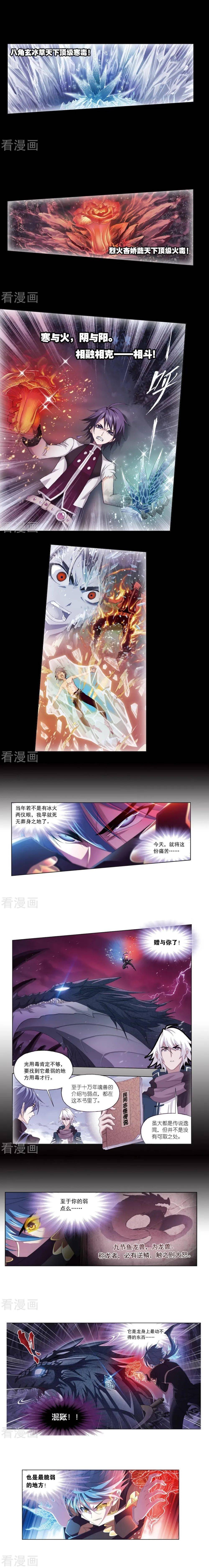 斗罗大陆漫画 战九节鱼龙兽2 森罗万象终极形态 万象归一