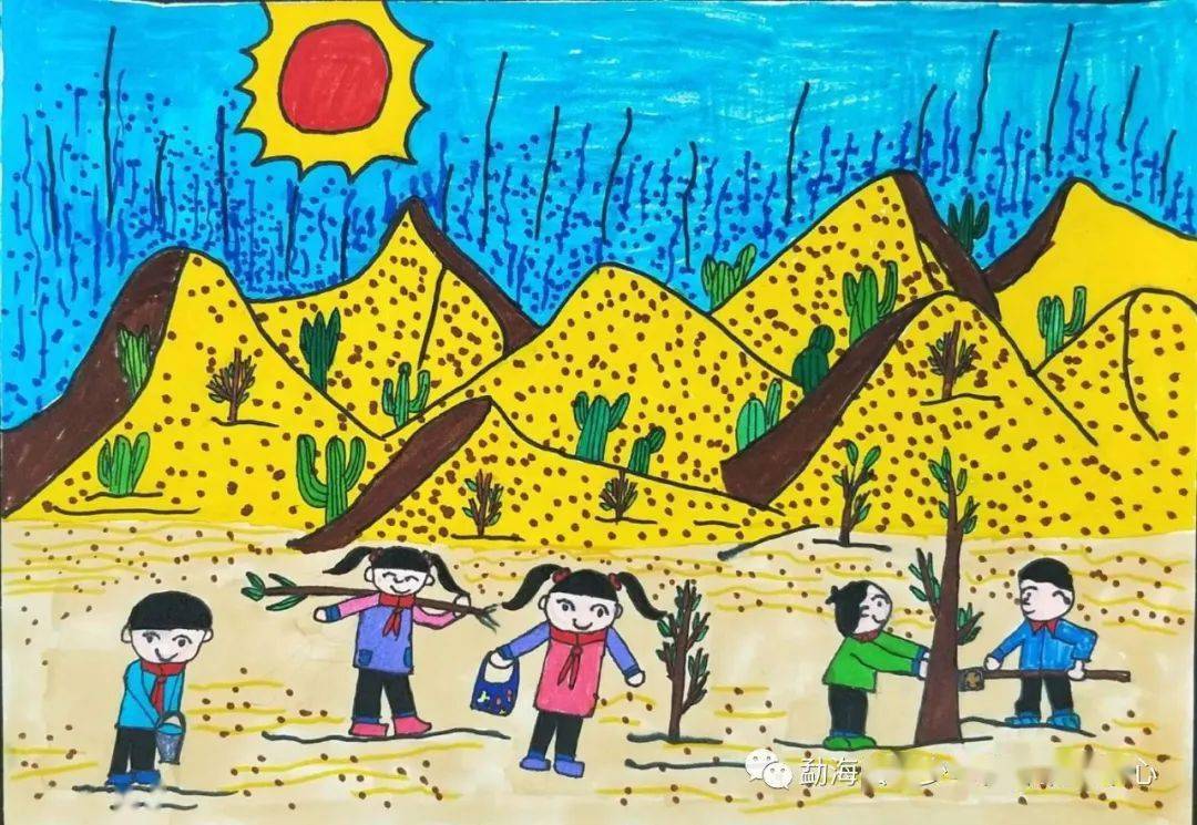 "美丽中国 我是行动者"勐海县小学生生态环境保护绘画