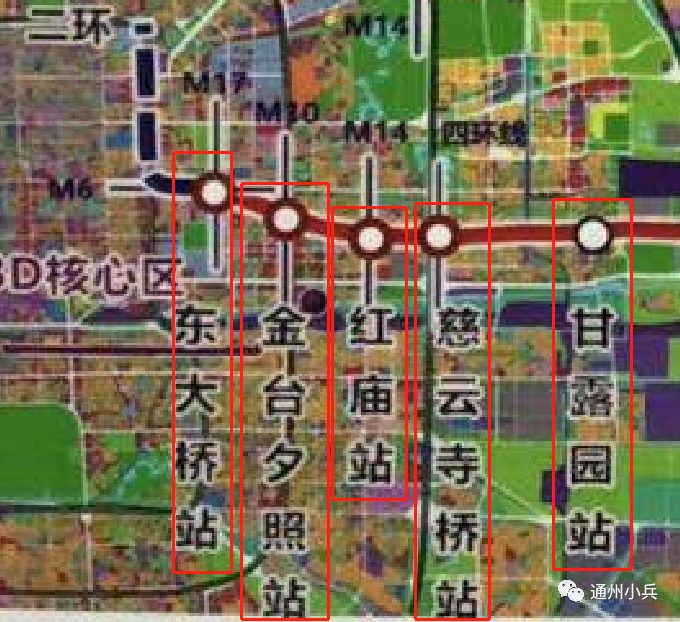 示意图仅参考,以官方公布为准  甘露园站--管庄站段