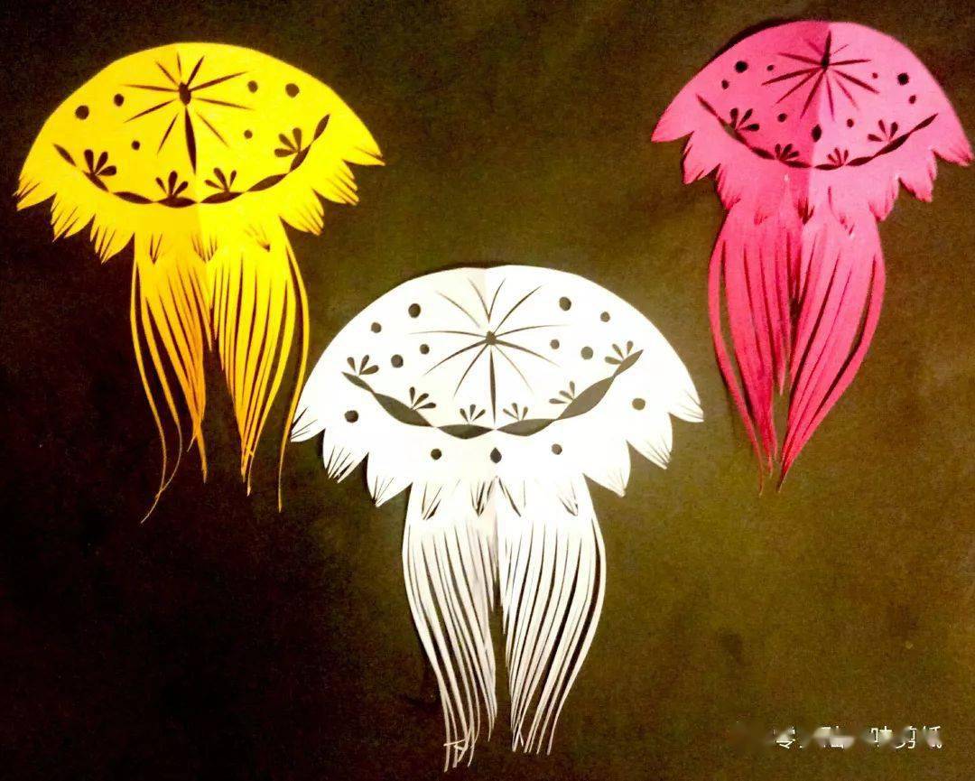 【零基础学剪纸】水母——秦慧老师脱稿剪纸教程(22)