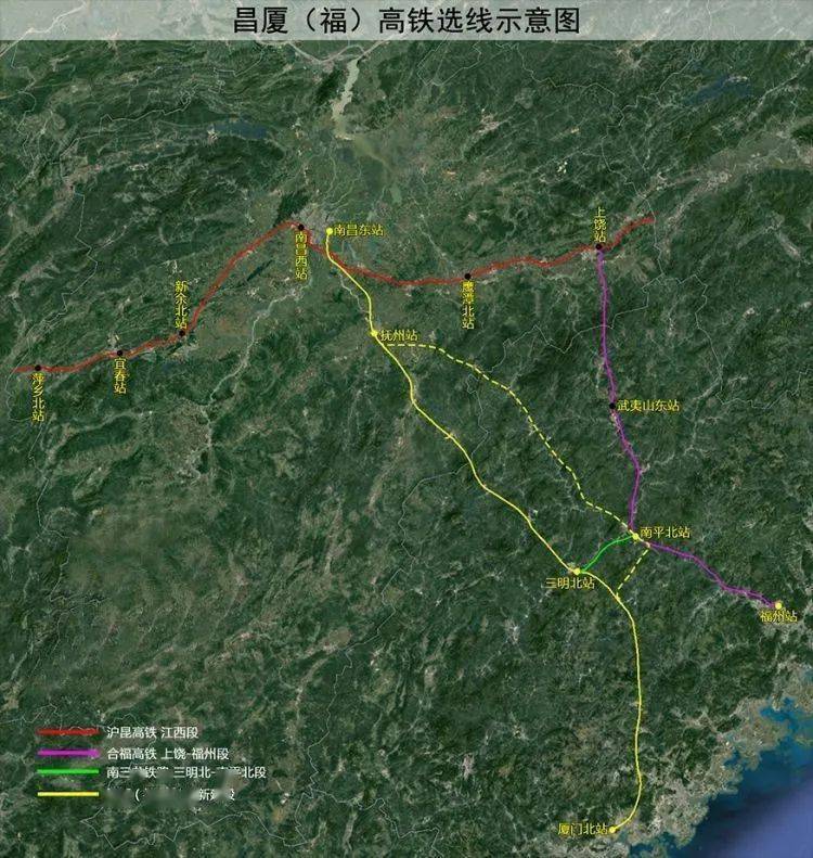 昌厦高铁于2017年被纳入《福建省中长期铁路网规划》.