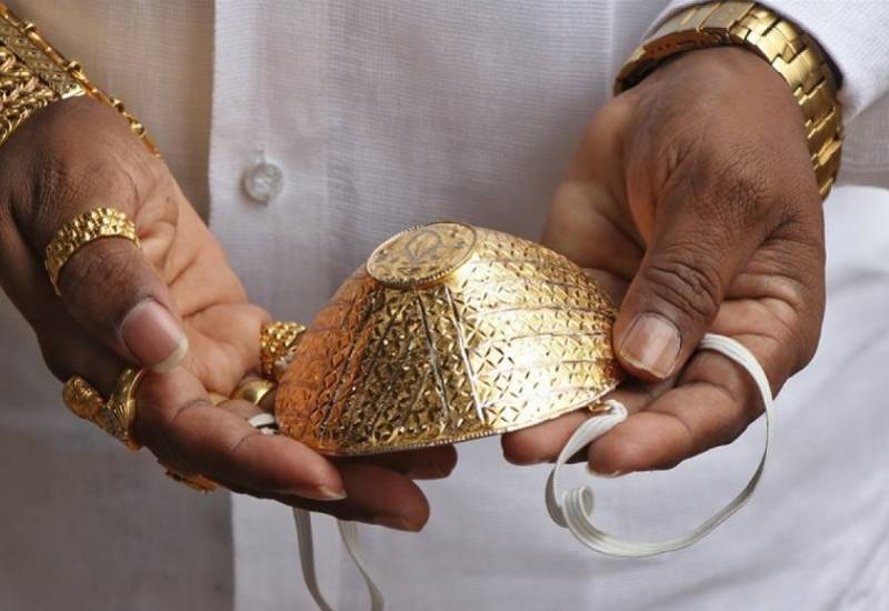 世界最昂贵口罩？印度商人花4000美元定制黄金口罩，重55克
