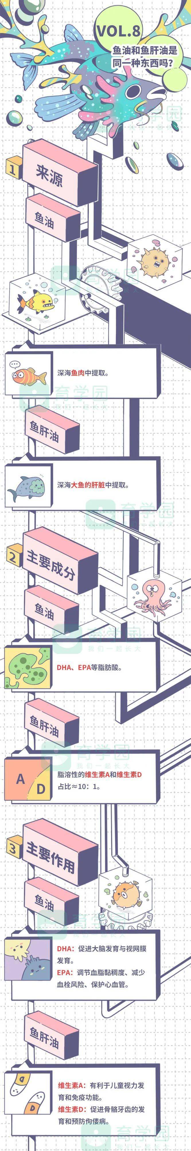 宝宝|鱼油≠鱼肝油！区别太大！宝宝要不要补？怎么补？一图看懂！
