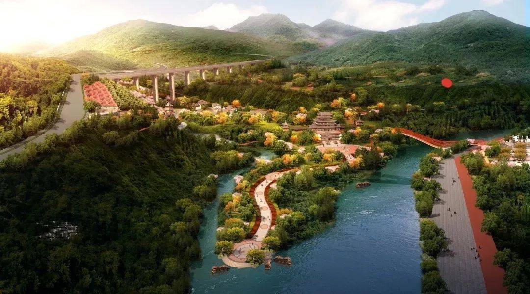 谭家河湿地公园效果图
