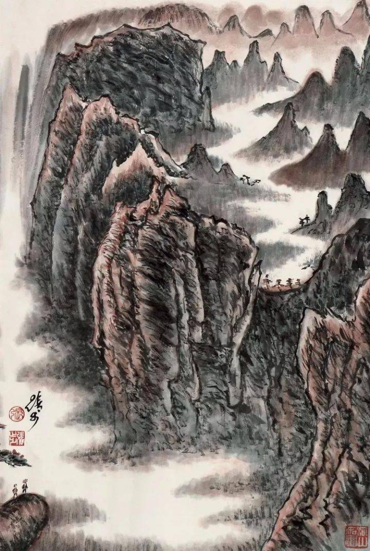 浓墨重彩写江山|张步彩墨山水画赏析(90幅)