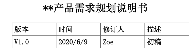 待办清单类产品需求规划说明书