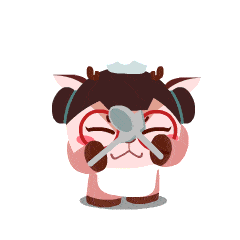 奇奇和努娜官方表情包上线啦!