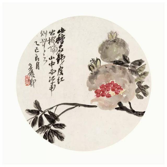 吴昌硕扇面画,清风徐来