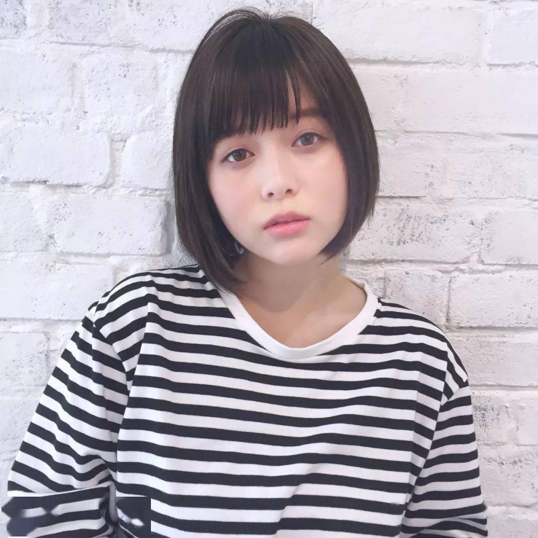 发型|22款热门日系发型告诉你：短发与刘海更配！