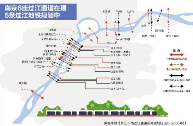 上下双层均为6车道,南京锦文路过江通道来了_大桥